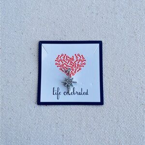 *Keep Collective* Retired Silver Snowflake North Star Charm Brand New